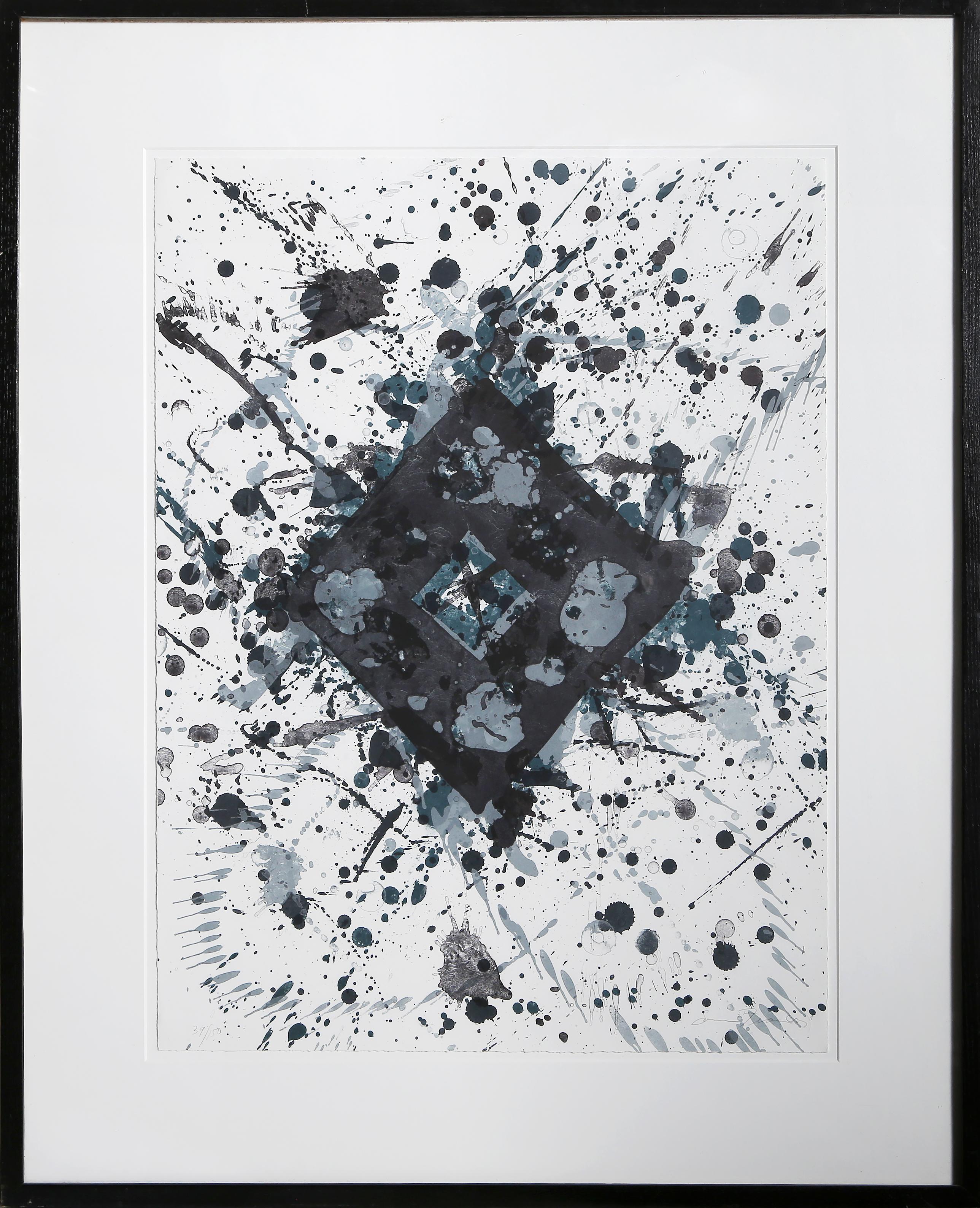 Senza titolo (SF-260) di Sam Francis, americano (1923-1994)
Data: 1986
Litografia su Rives BFK, firmata e numerata a matita
Edizione: 39/150
Dimensioni: 24 x 18 pollici (60,96 x 45,72 cm)
Dimensioni della cornice: 32,5 x 26,75 pollici
Stampatore: