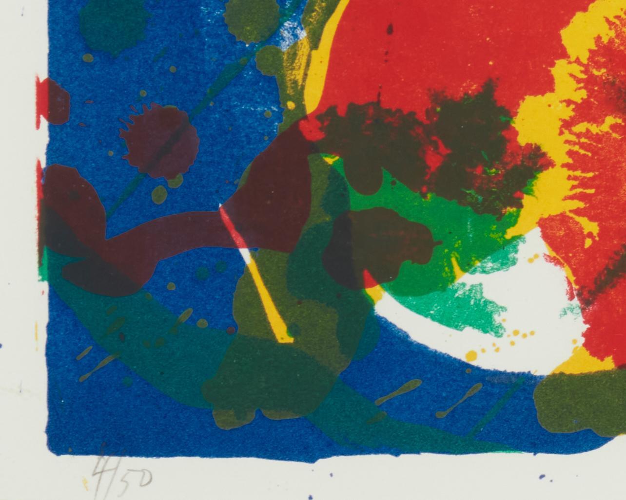 Untitled (SF-297) - Abstract Expressionist Print by Sam Francis