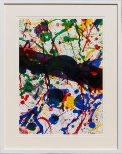 Untitled (SF-317), Colorful Abstract Lithograph by Sam Francis