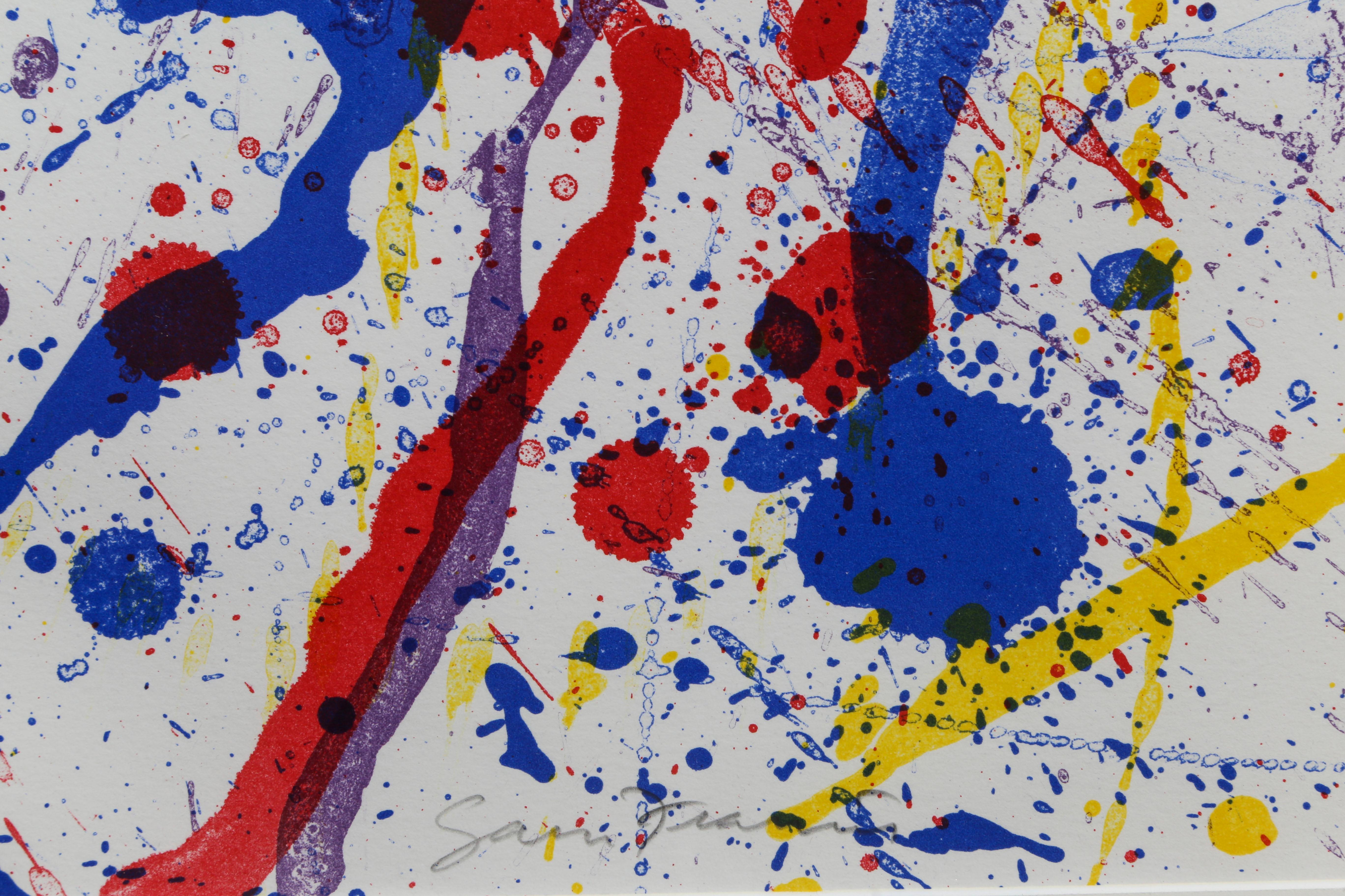 Untitled (SF-317), Colorful Abstract Lithograph by Sam Francis For Sale 3