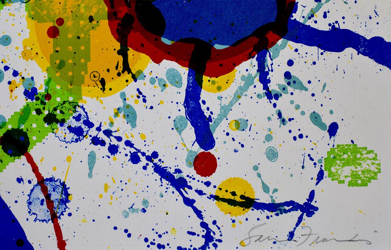 Sans titre (SF-341) - Sam Francis - Expressionnisme abstrait américain - 1989 en vente 2