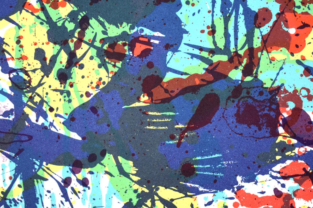 Untitled (SF 349), from: Papierski Portfolio 1973/84 - Abstract Print by Sam Francis