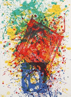 Sin título (SF-352), litografía expresionista abstracta de Sam Francis