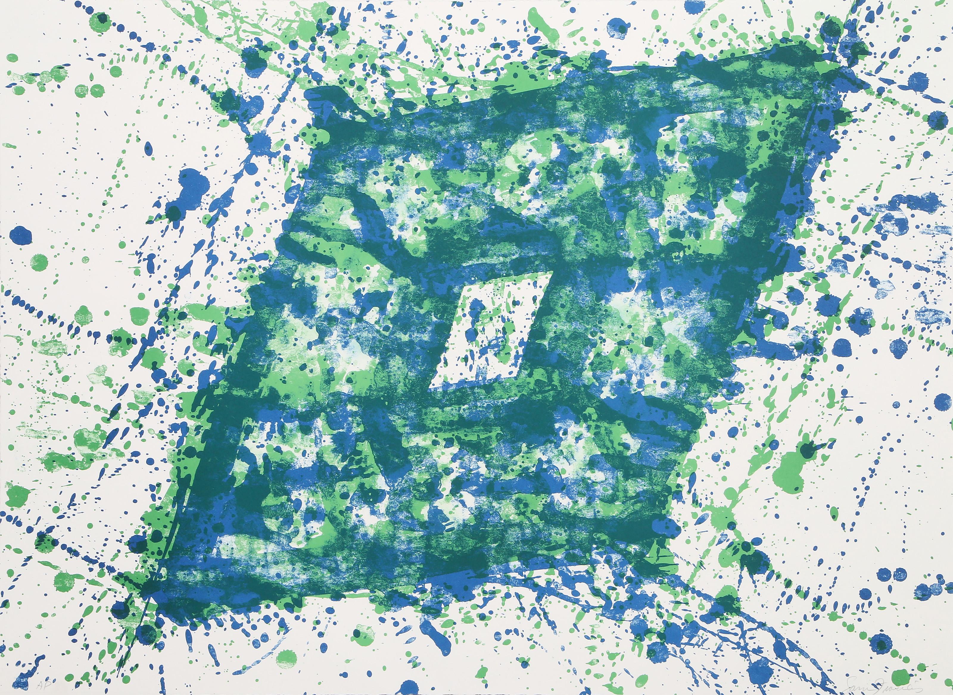  Sam Francis, Americano (1923 - 1994) -  Senza titolo (SF-353), Portfolio:  Papierski Portfolio, Anno:  1992, Medio:  Litografia su BFK Rives, firmata e numerata a matita, edizione:  AP, Taglia:  22 x 30 pollici (55,88 x 76,2 cm), Stampatore:  The