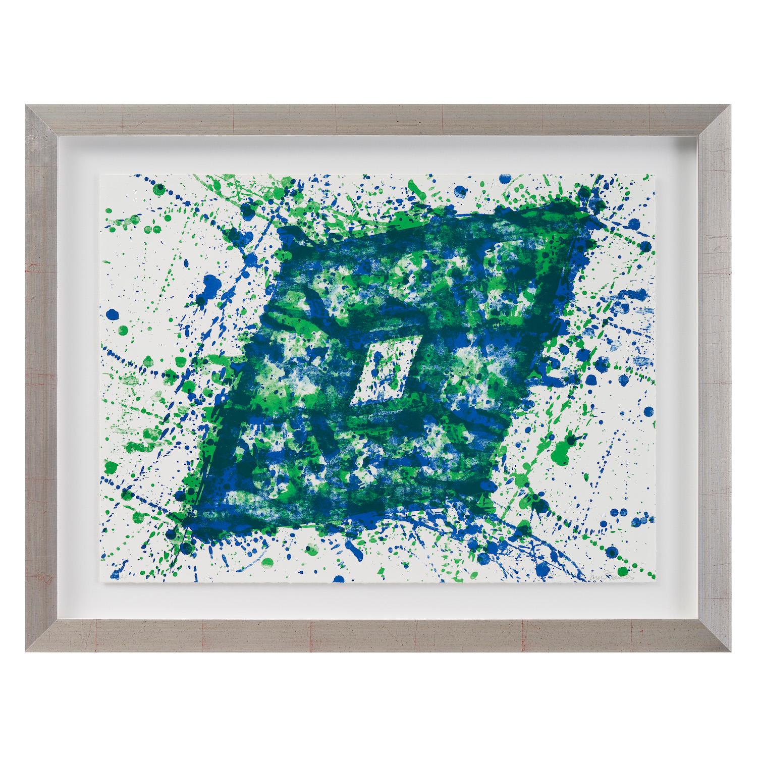 Unbetitelt. SF-353 aus Papierski Portfolio  – Print von Sam Francis