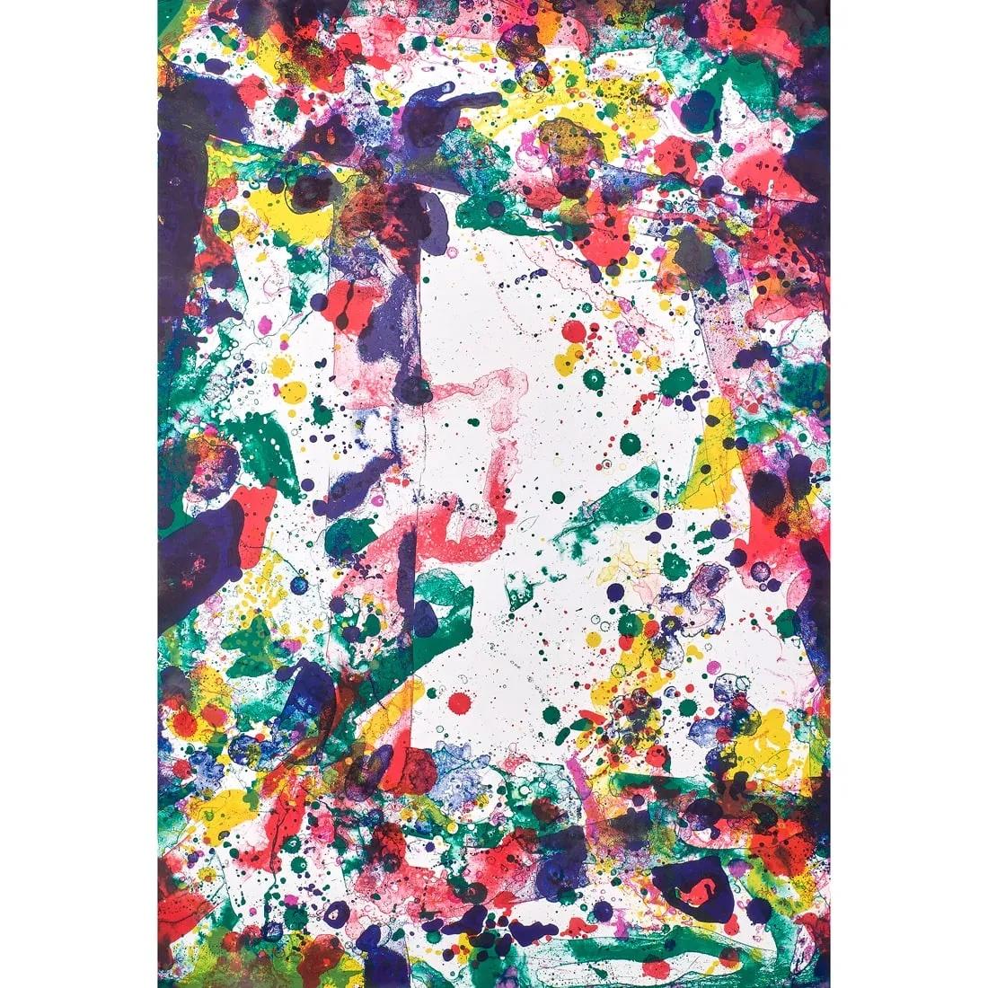 Sam Francis Abstract Print - Vegetable I, from Vegetable Series