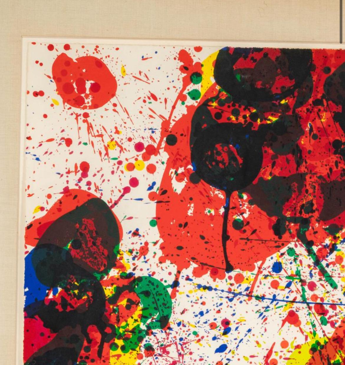 Mid-Century moderno Sam Francis: Ting (Lembark S8) Litografia, firmata in vendita
