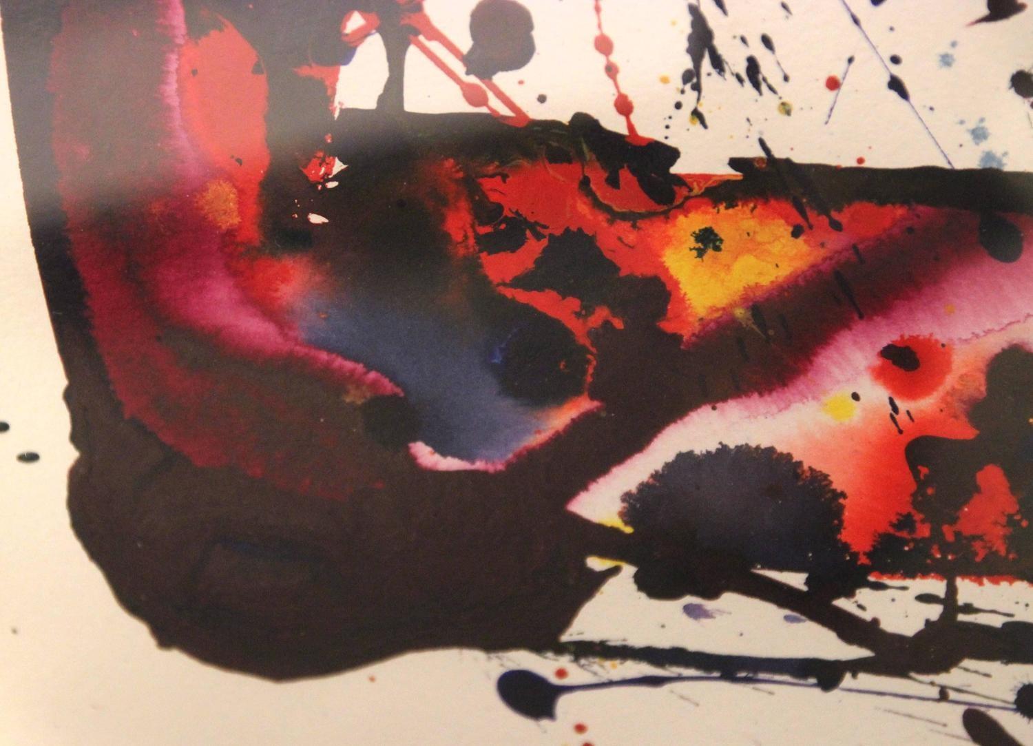 Sam Francis, Untitled 'SF76 197', 1976, Acrylic on Paper, USA In Good Condition In Nice, Cote d' Azur