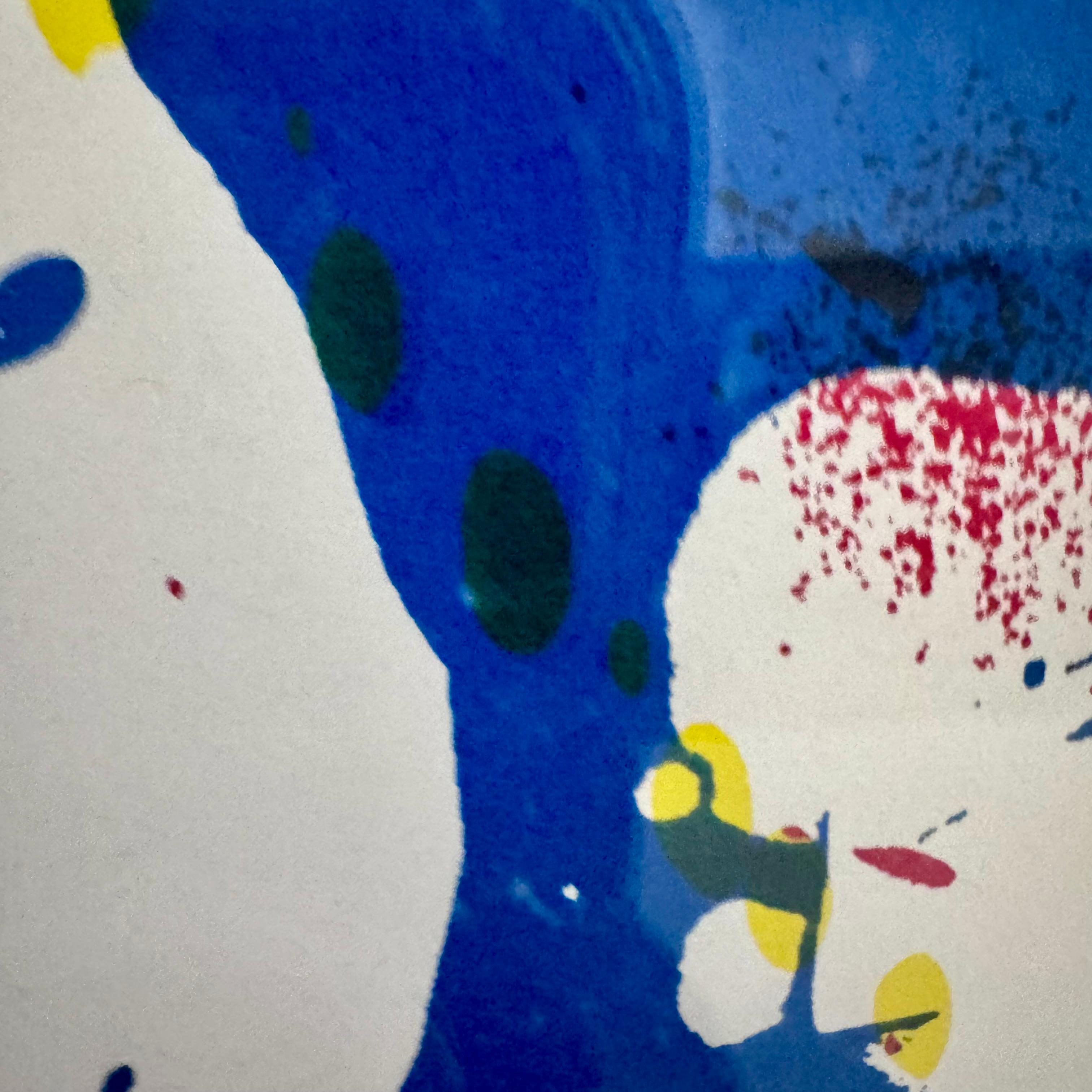 Sam Francis Web 1972 Prueba de artista Serigrafía a 4 tintas en Bueno estado para la venta en West Palm Beach, US