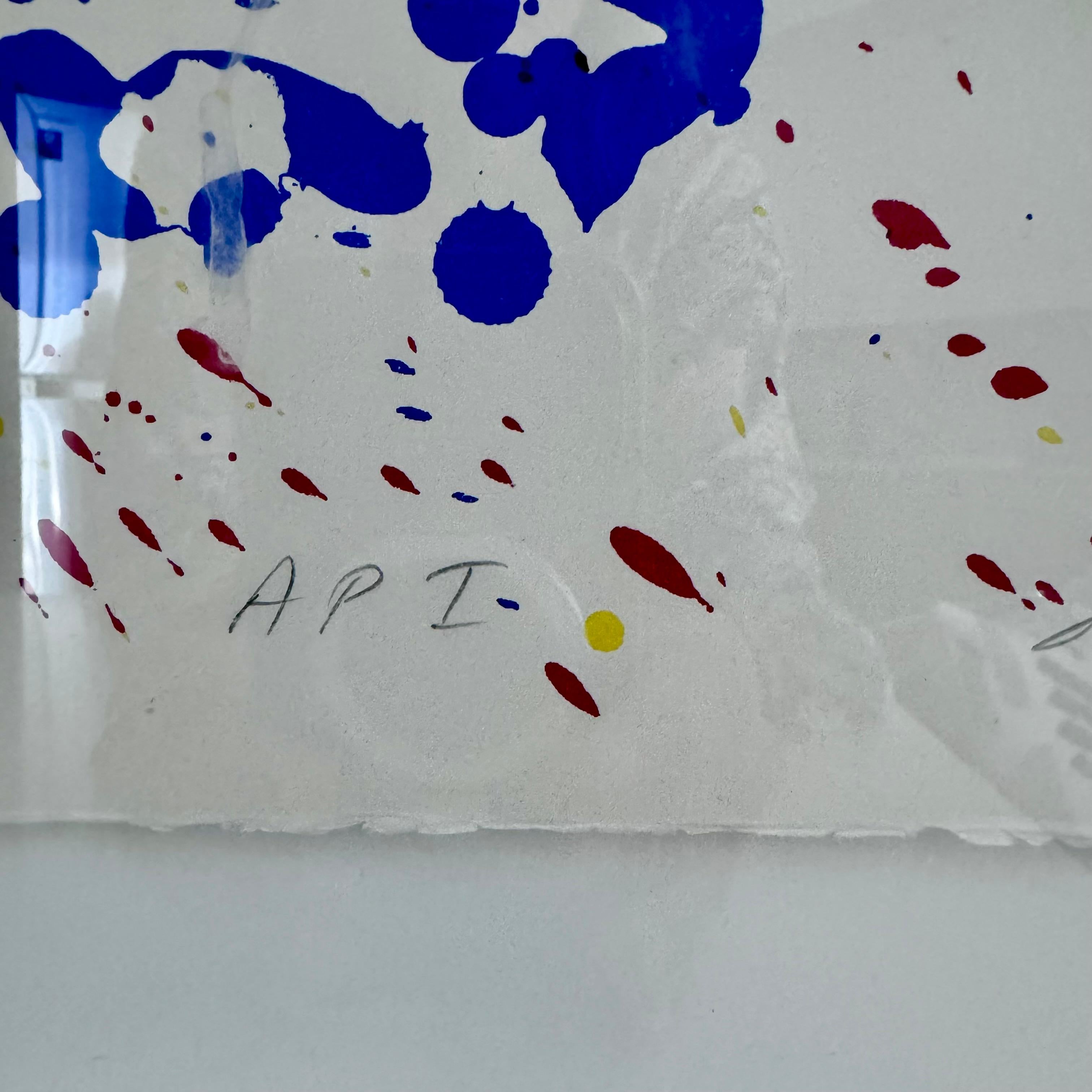 Sam Francis Web 1972 Prueba de artista Serigrafía a 4 tintas Papel en venta