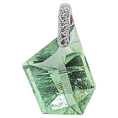 Sam Getz Pendentif en béryl vert et diamant