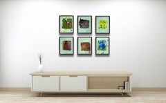 Sam Gilliam Seis obras - Colección de 6 originales firmados Técnica mixta sobre papel