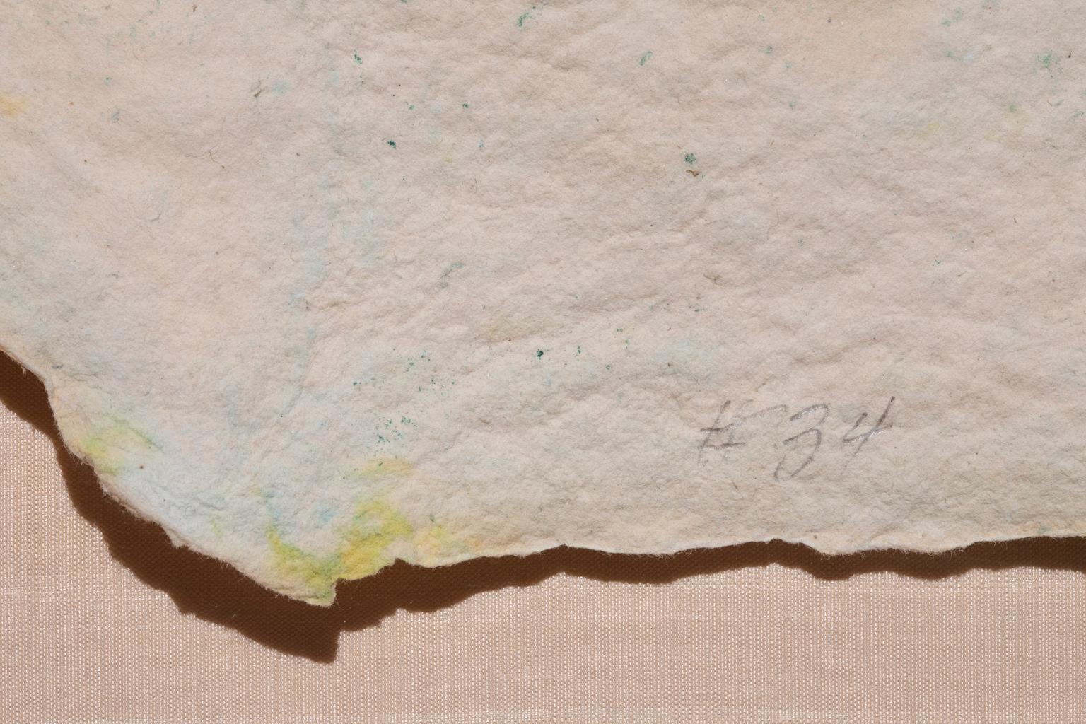 Papier fait main Sam Gilliam « Sans titre #34 »  Acrylique. Signé et daté en vente 8