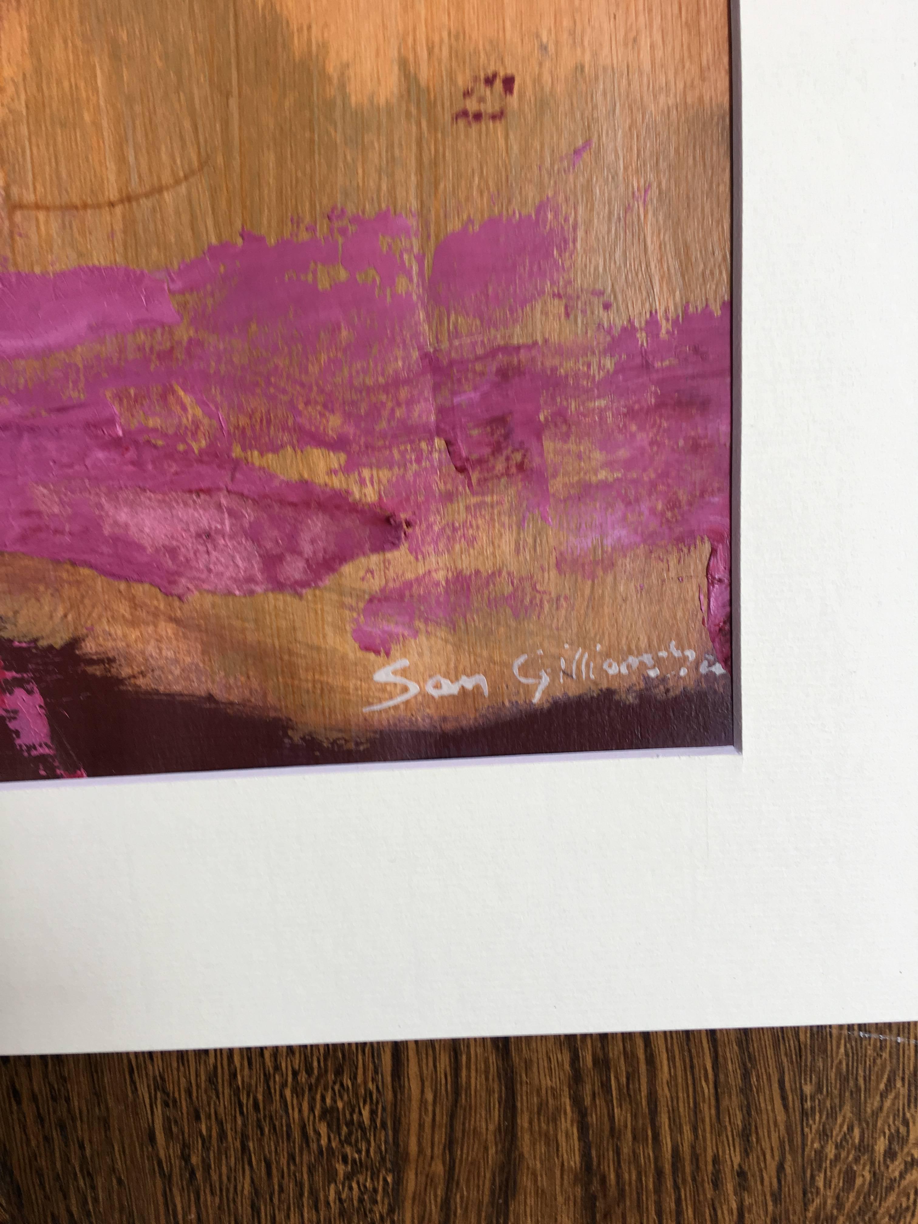 Untitled Collage Painting - Pink Abstract Painting by Sam Gilliam