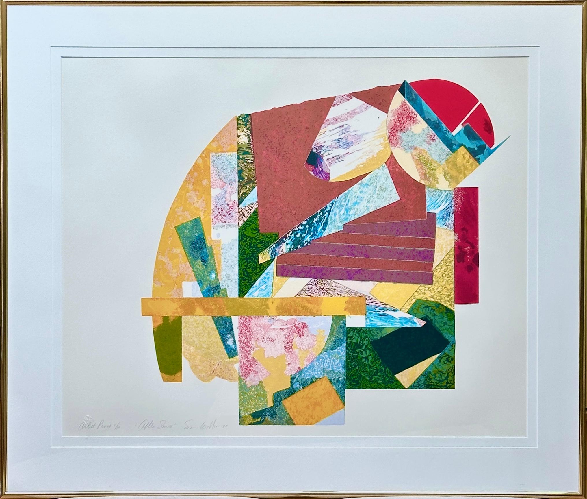 After Smoke: large limited edition abstract screen print, signed Artist Proof For Sale 7