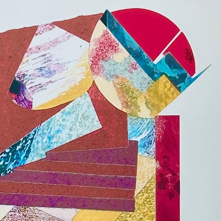 After Smoke: large limited edition abstract screen print, signed Artist Proof - Abstract Print by Sam Gilliam