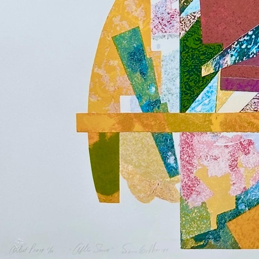 After Smoke: large limited edition abstract screen print, signed Artist Proof - Beige Abstract Print by Sam Gilliam