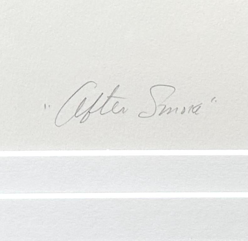 After Smoke: large limited edition abstract screen print, signed Artist Proof For Sale 2