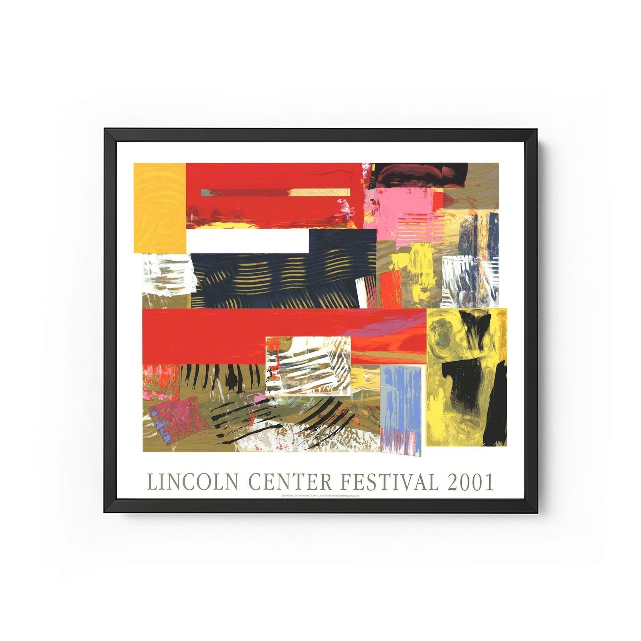 Sam Gilliam Abstract Print - Lincoln Center Festival 2001 Poster