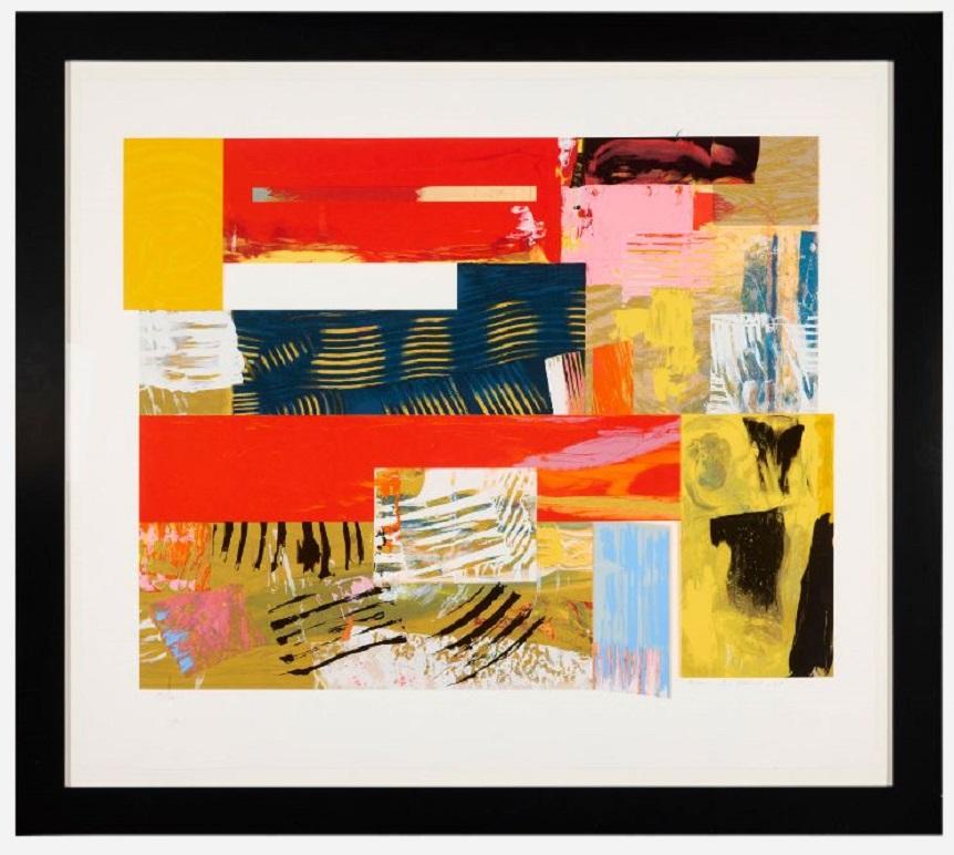 Lincoln Center Festival - Beige Abstract Print by Sam Gilliam