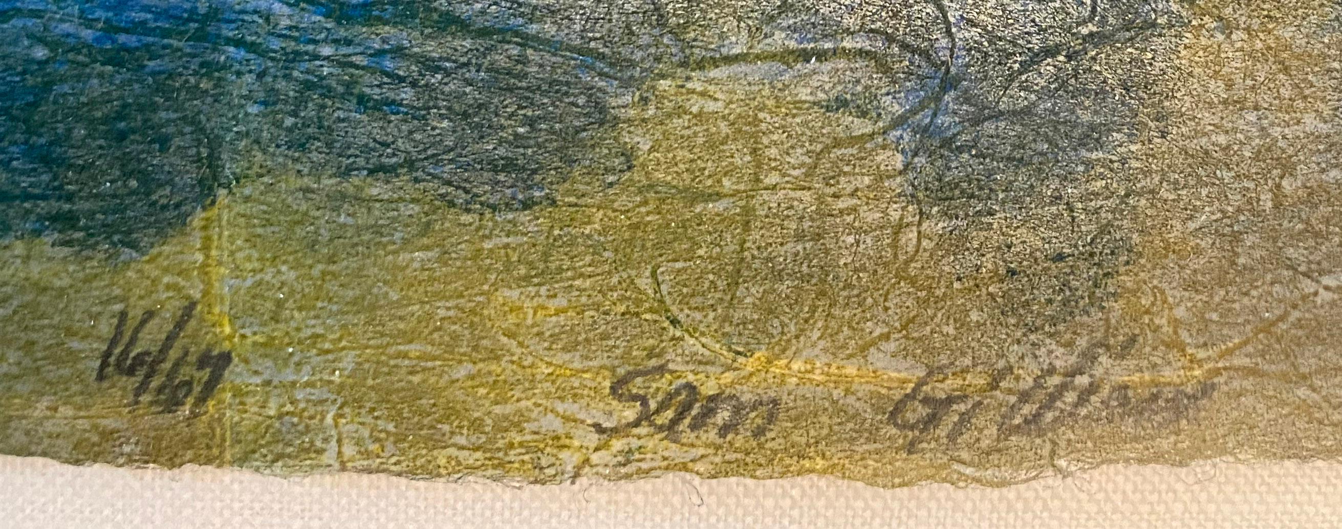 Abstrakter Farbdruck „NILE“ von Sam Gilliam, einflussreicher schwarzer Künstler im Angebot 2