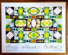 Sam Kozloff - Mostly Mozart Festival Poster, ex-IBM Corporate Collection, Framed