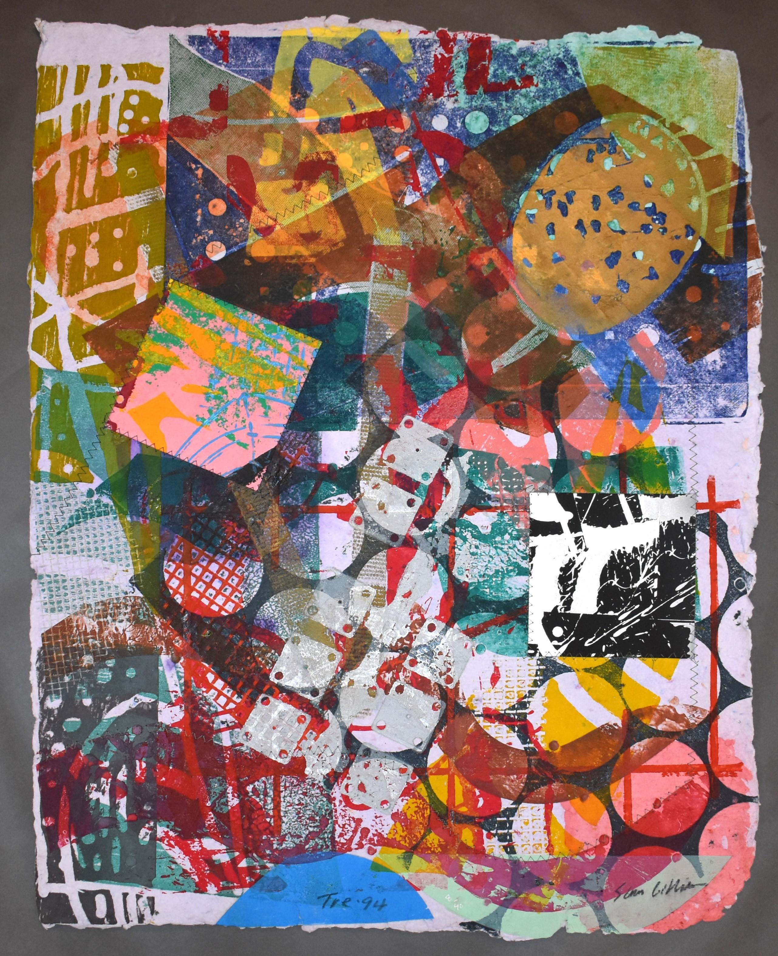 Sam Gilliam Abstract Print - Tre