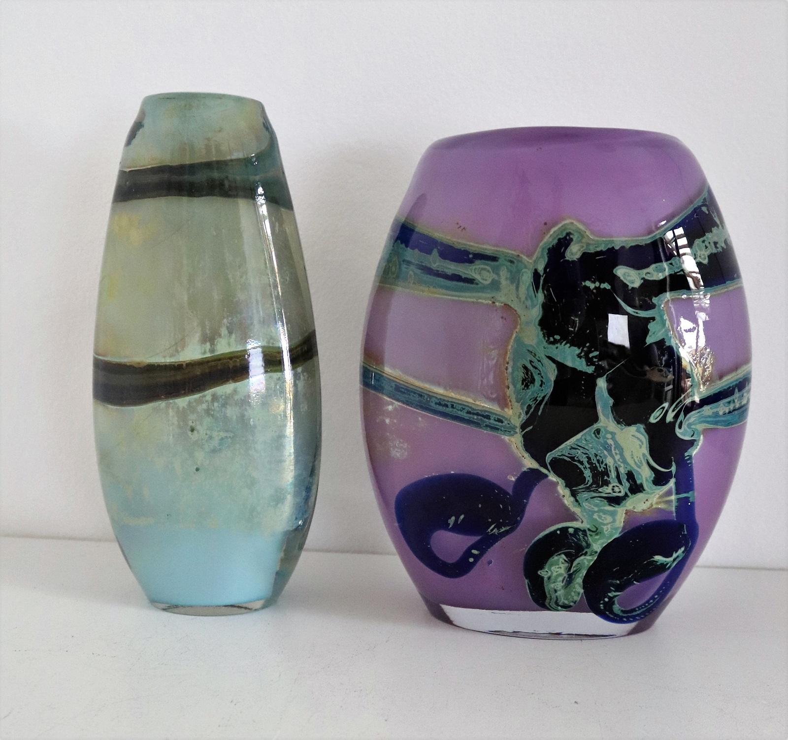 Sam Herman Glass Collectors Vase in Purple for Val St. Lambert, 1970s 7