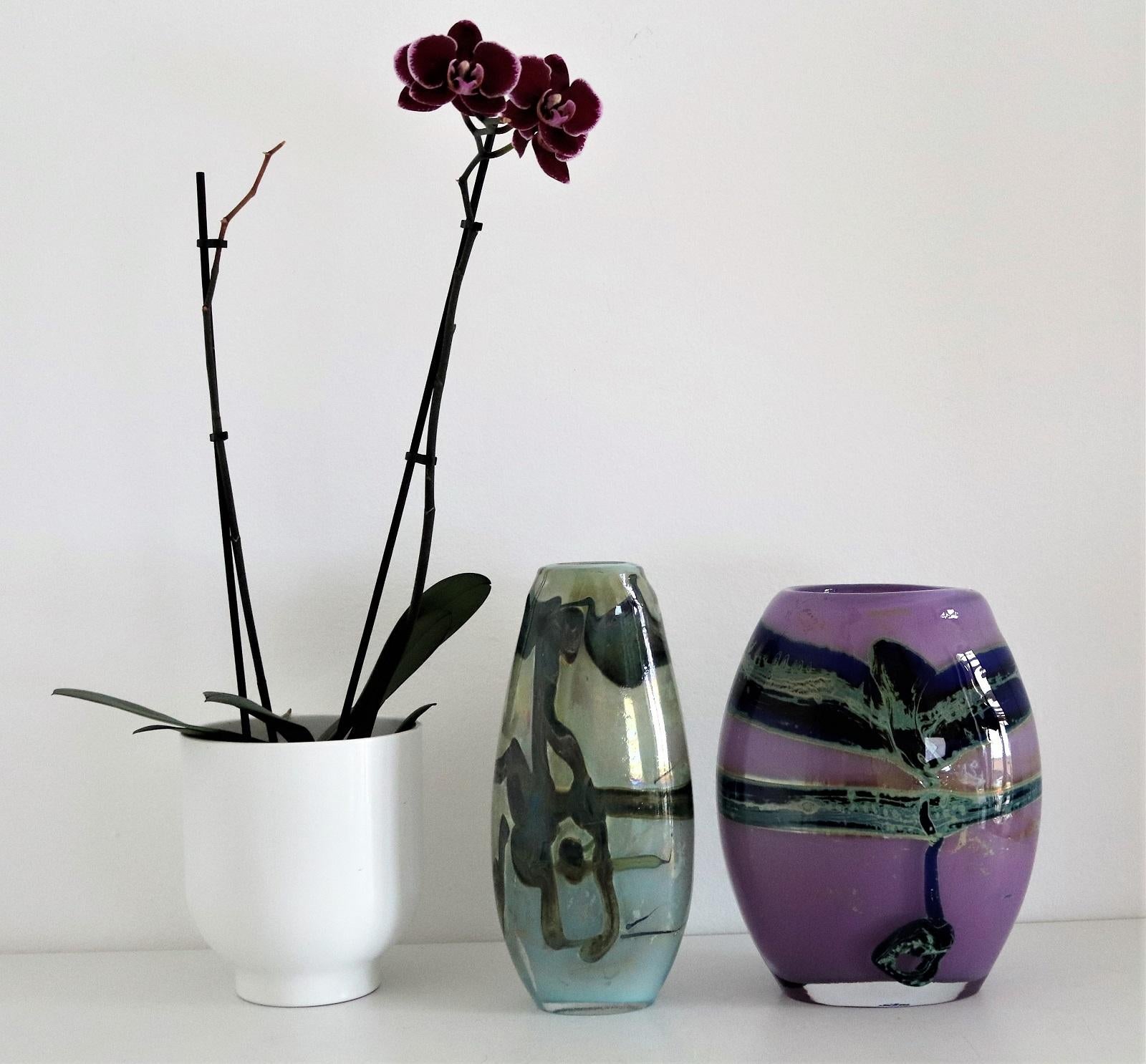 Sam Herman Glass Collectors Vase in Purple for Val St. Lambert, 1970s 11