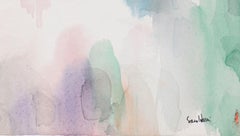 Bright & Whimsical Abstraction 20th Century Watercolor