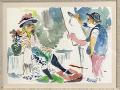 Artistics and Model 2011 Peinture à l'eau encadrée