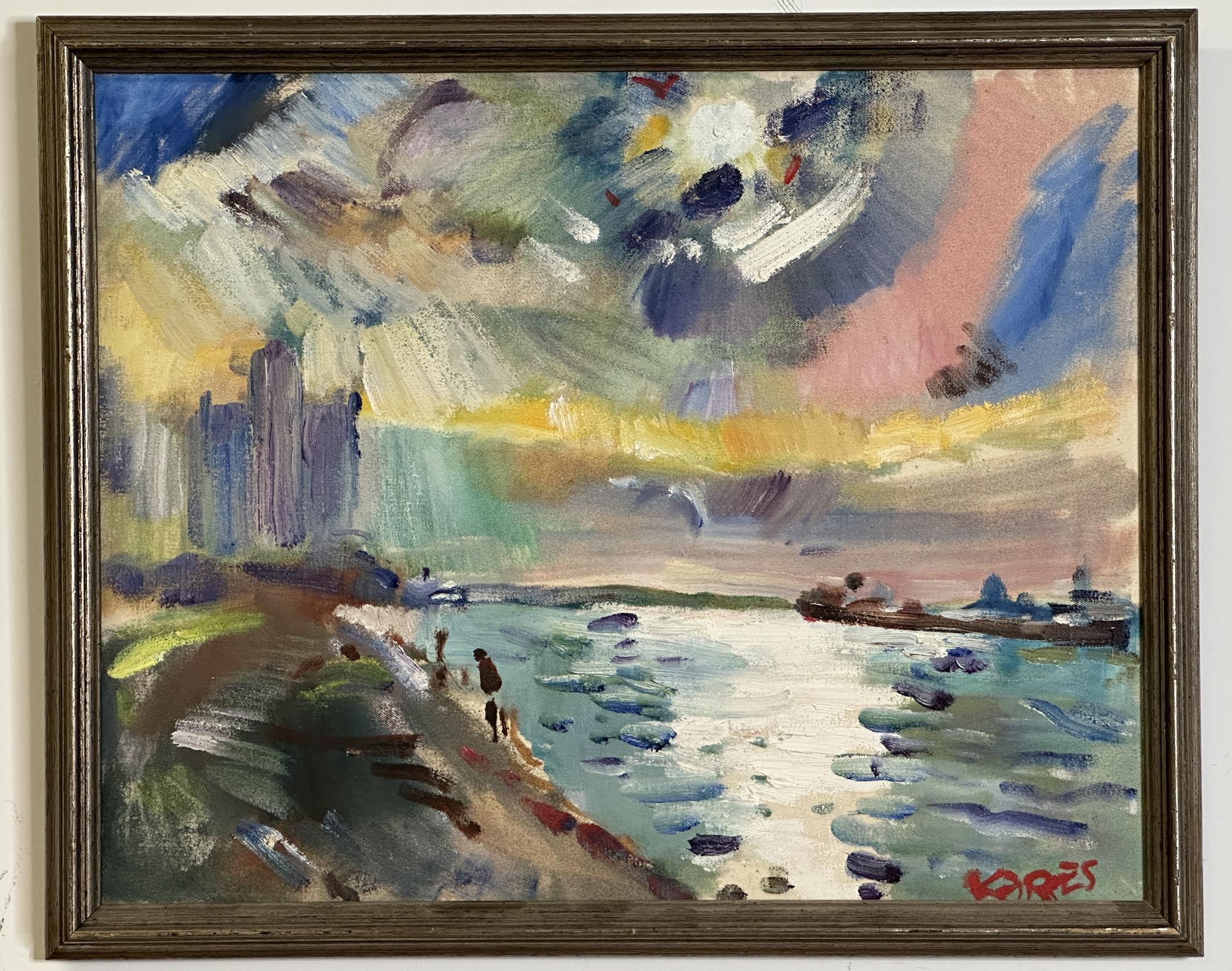 Escena de Detroit Pintura acrílica sobre lienzo - Painting de Sam Karres