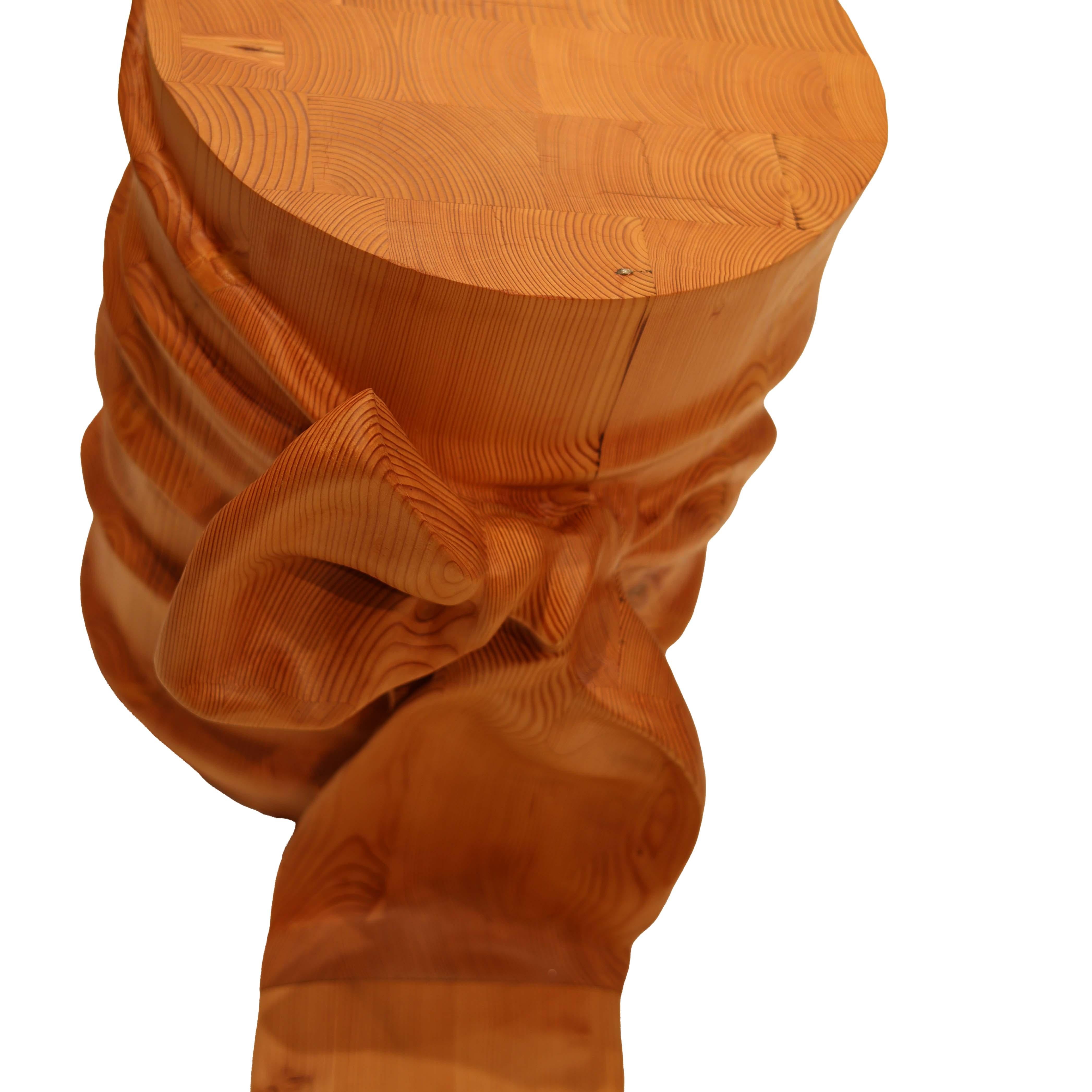 Wood Sam Klemick - Ribbon Stool/Side Table For Sale
