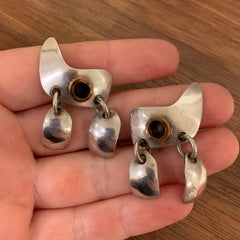 Sam Kramer Copper and Sterling Silver Ear Clips