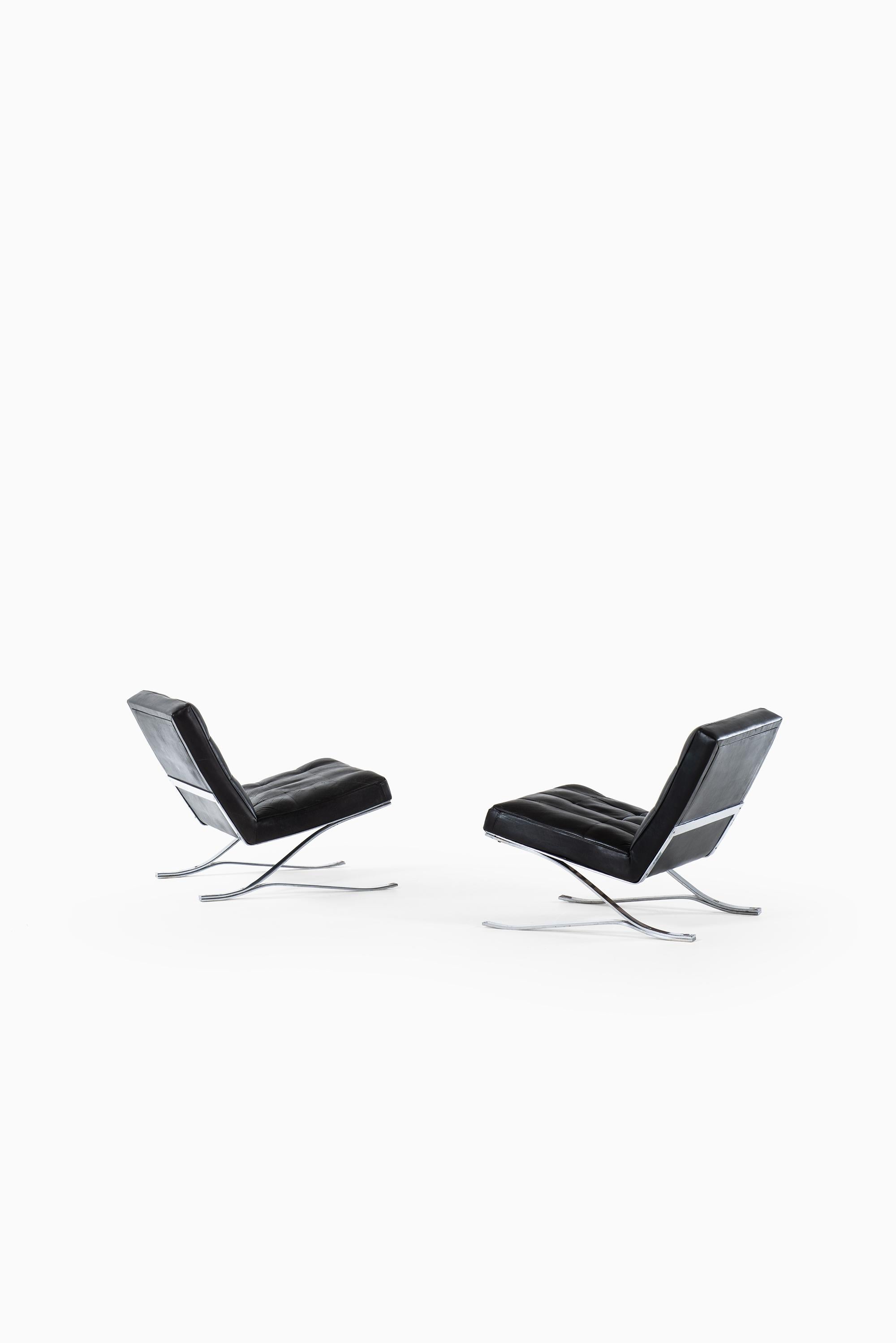 Scandinavian Modern Sam Larsson Easy Chairs Produced by DUX in Sweden For Sale