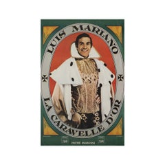 Circa 1960 Original Poster by Sam Levin - Louis Mariano "La Caravelle d'Or"