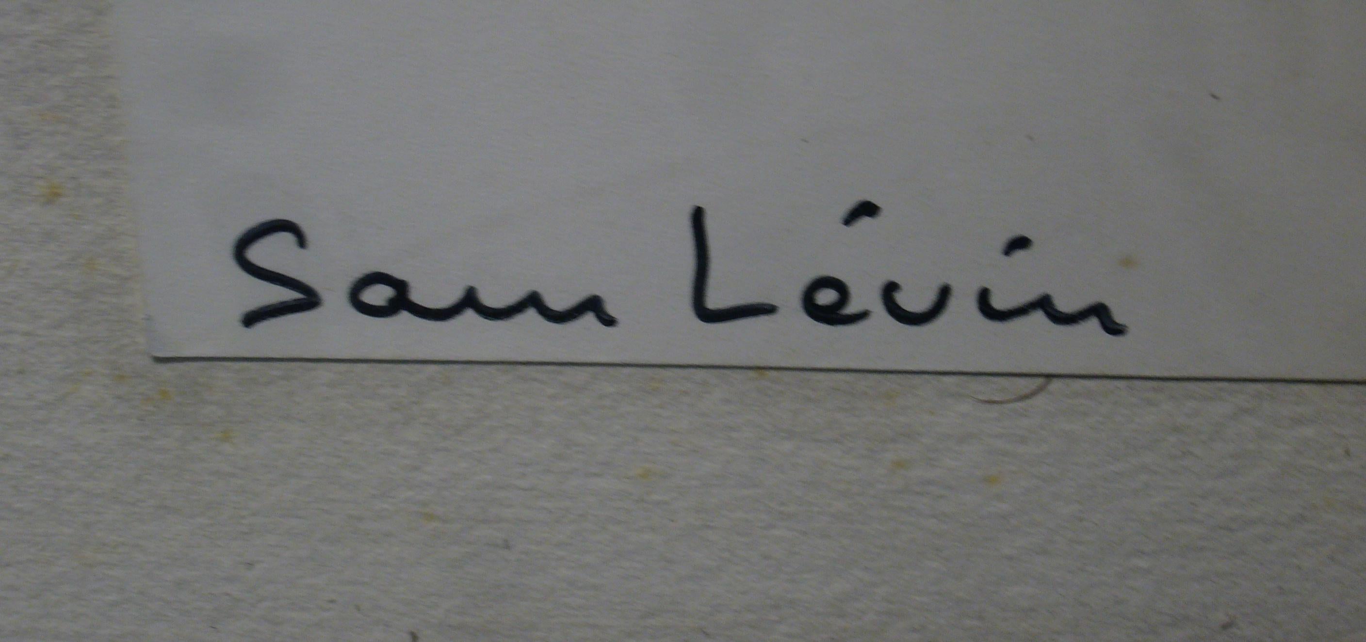 Lino Ventura - signed photograph, 50x40 cm. - Print by Sam Levin