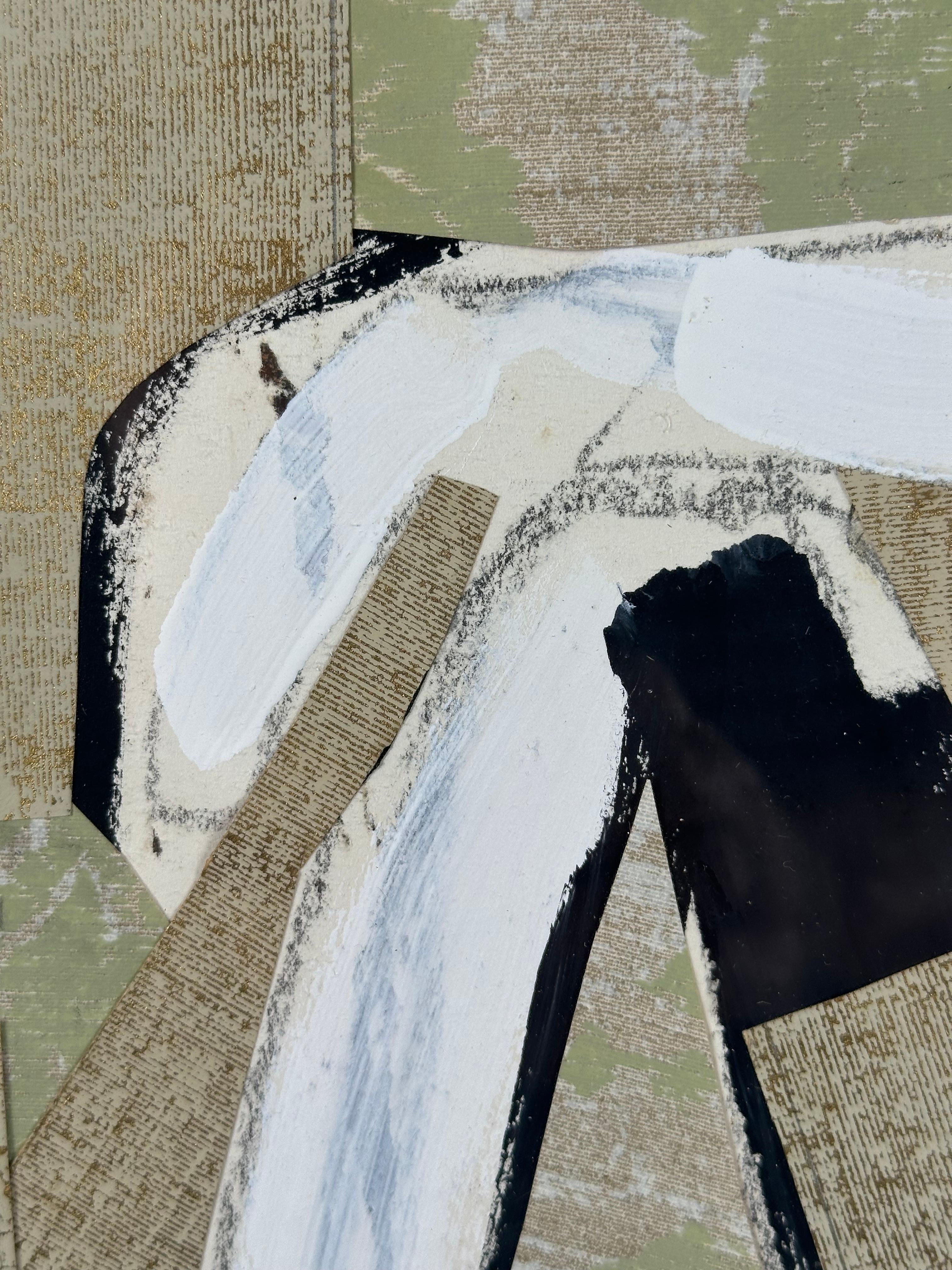 Figura seduta (collage astratto di donne). in vendita 1