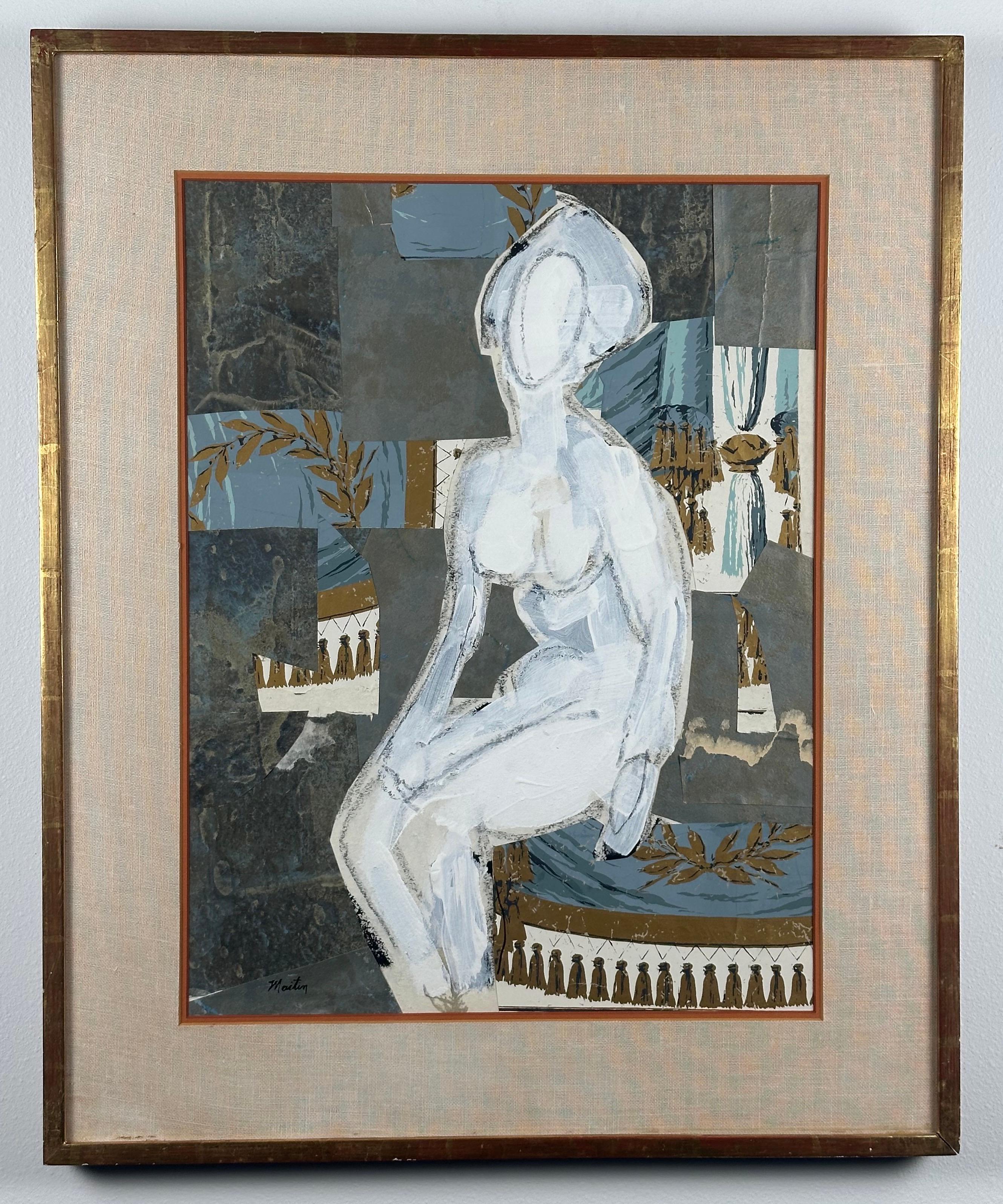 Seated Figure (Abstract Woman Collage).