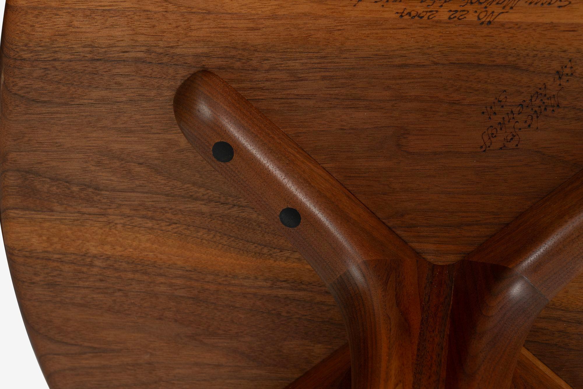 Sam Maloof American Craft Occasional Table in Oiled Walnut 2004 For Sale 3