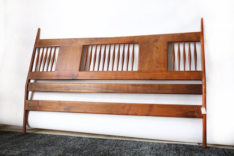 Sam Maloof Black Walnut Spindle Back King Headboard at 1stDibs sammy