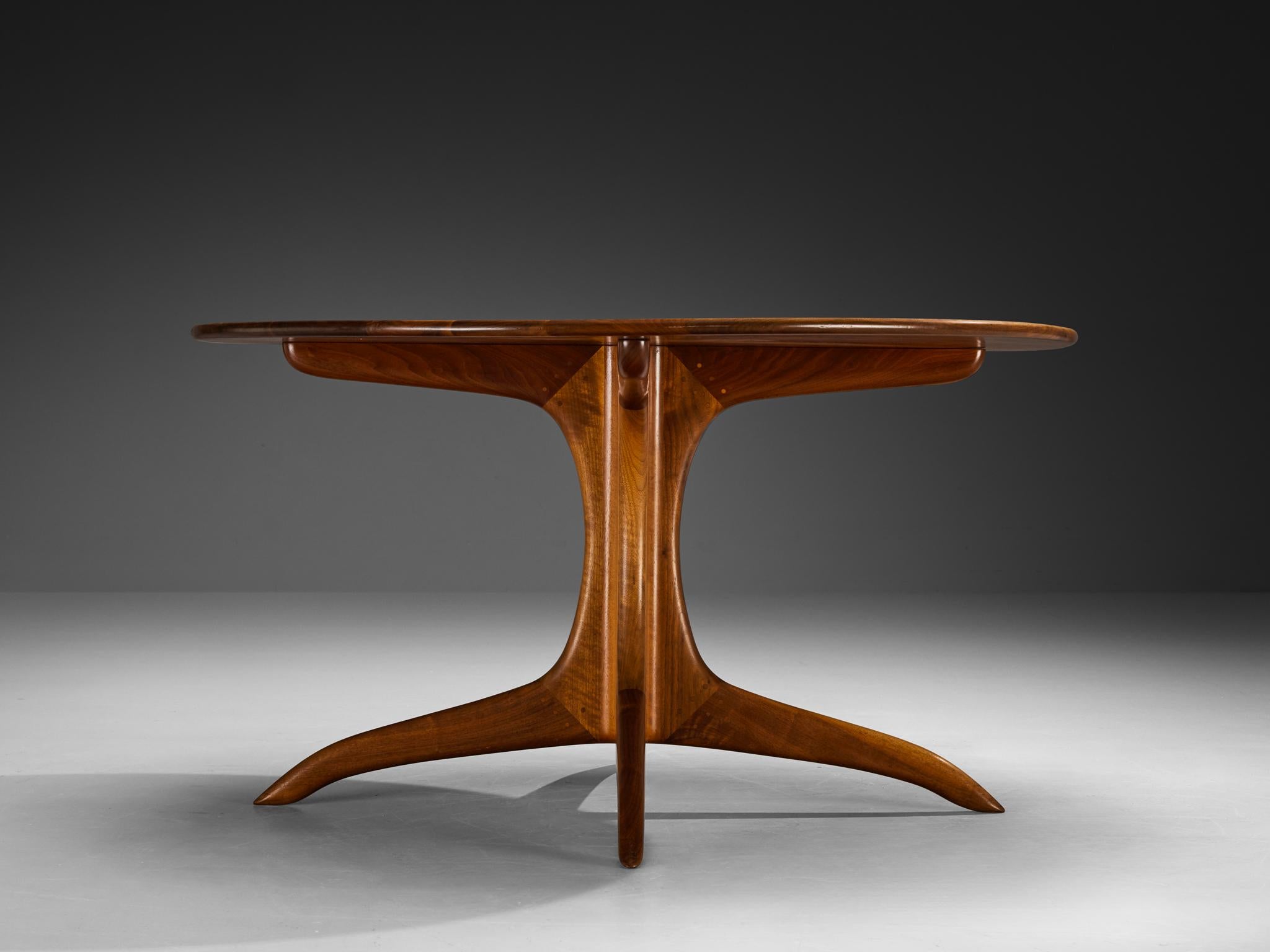 Mesa de comedor Sam Maloof en nogal en venta 1