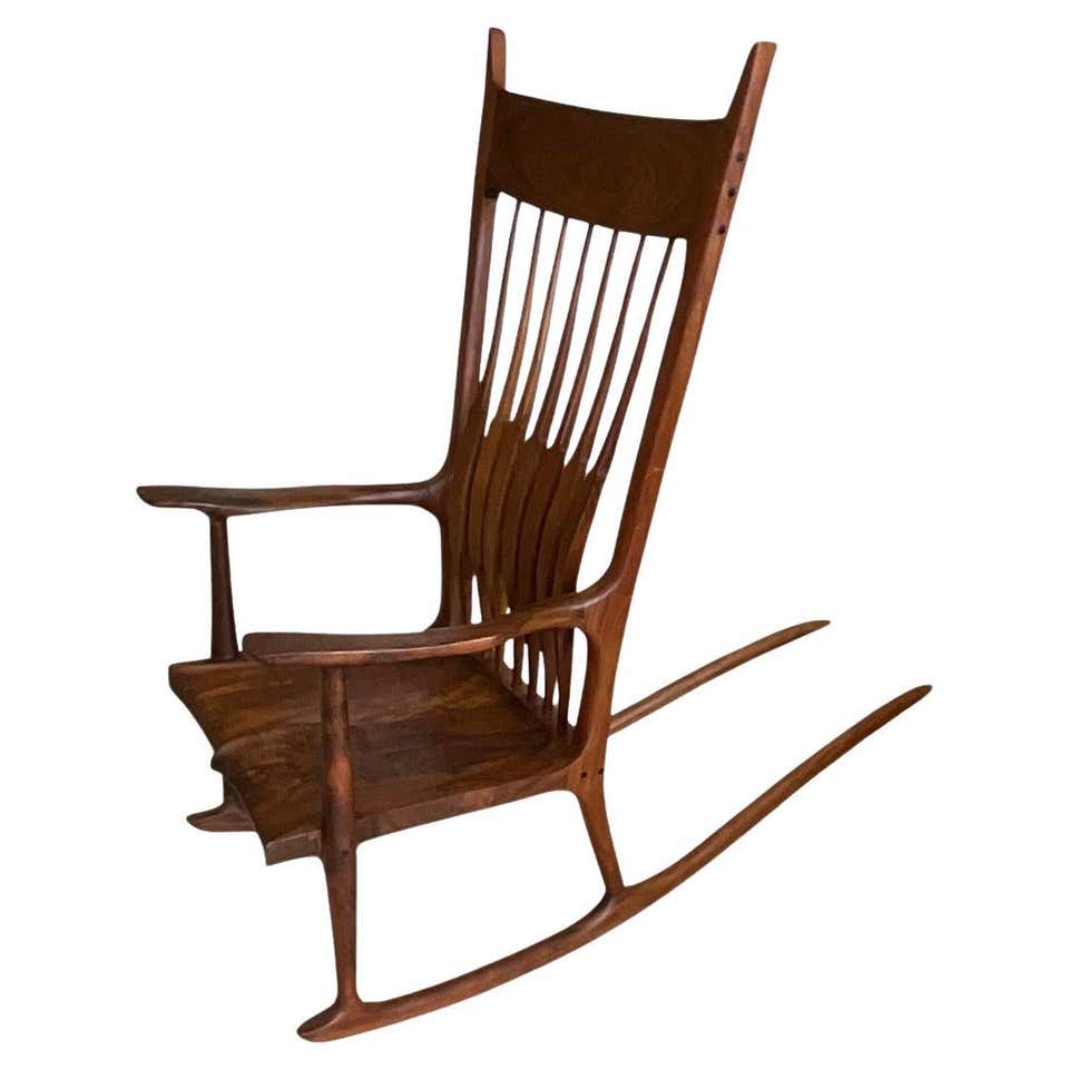 Sam Maloof Rocking Chair 1979 , With Special Provenance. at 1stDibs ...