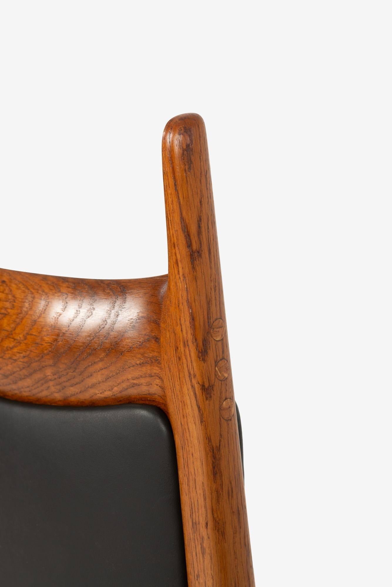 Sam Maloof Chaise de bureau à dossier haut et à cornes en vente 5