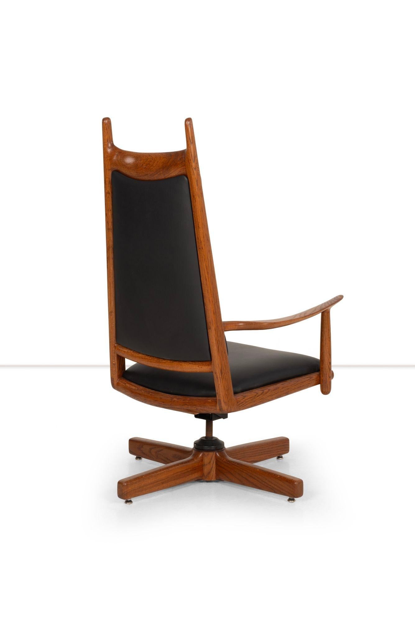 Sam Maloof Highback Horned Desk Chair For Sale 1