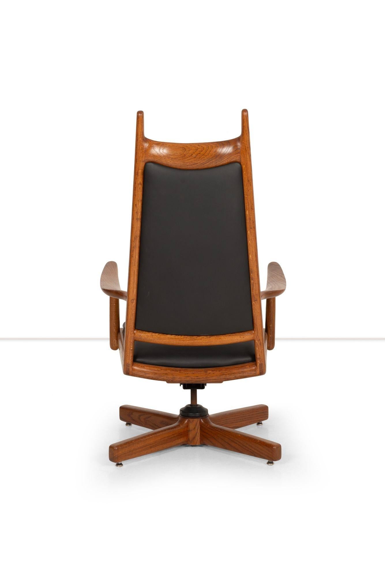 Sam Maloof Highback Horned Desk Chair For Sale 2