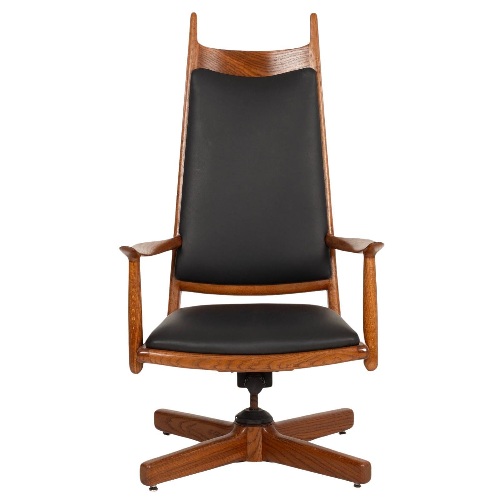 Sam Maloof Highback Horned Desk Chair For Sale