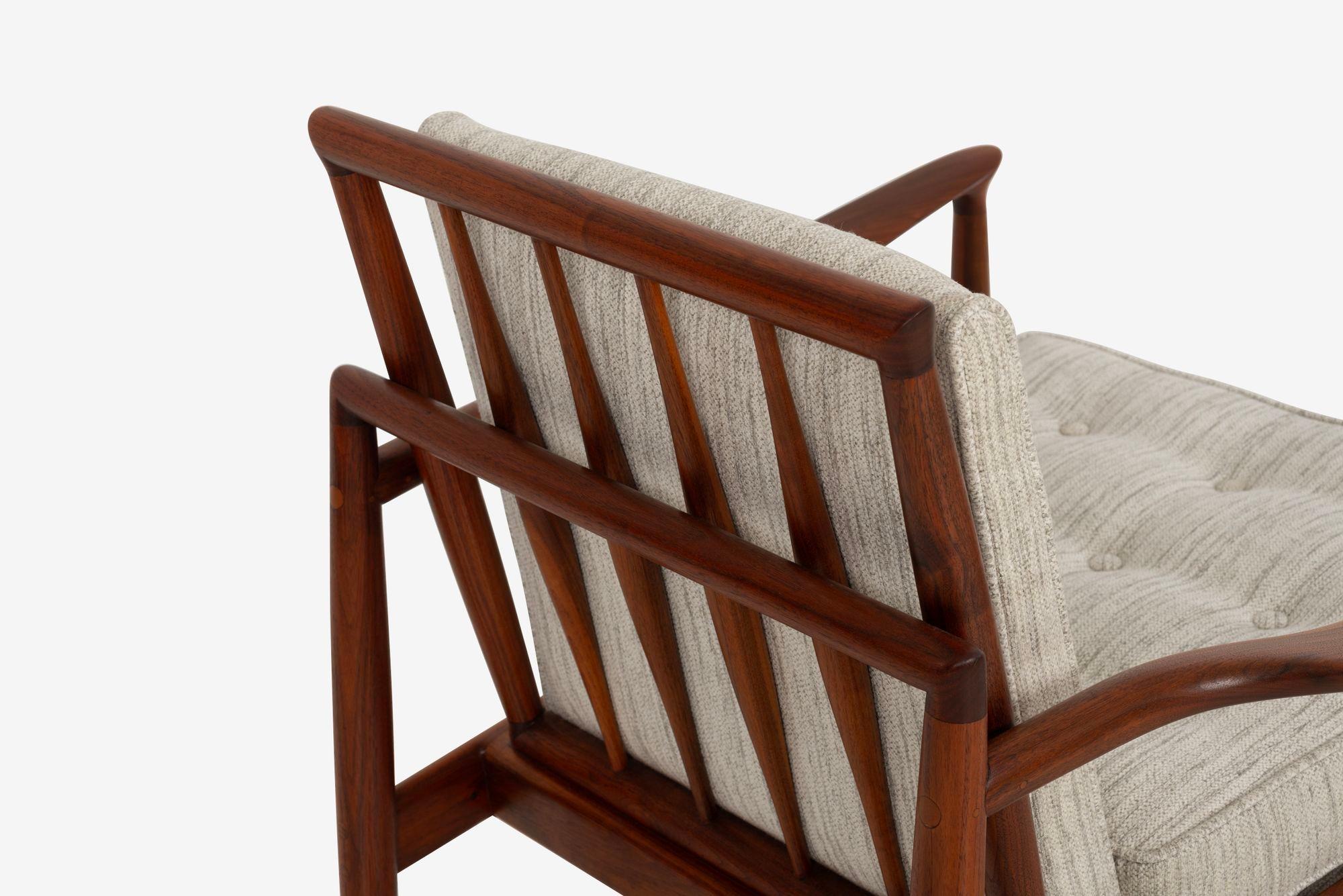 Sedia da salotto Sam Maloof Hunter in noce massiccio oliato  1950s in vendita 7