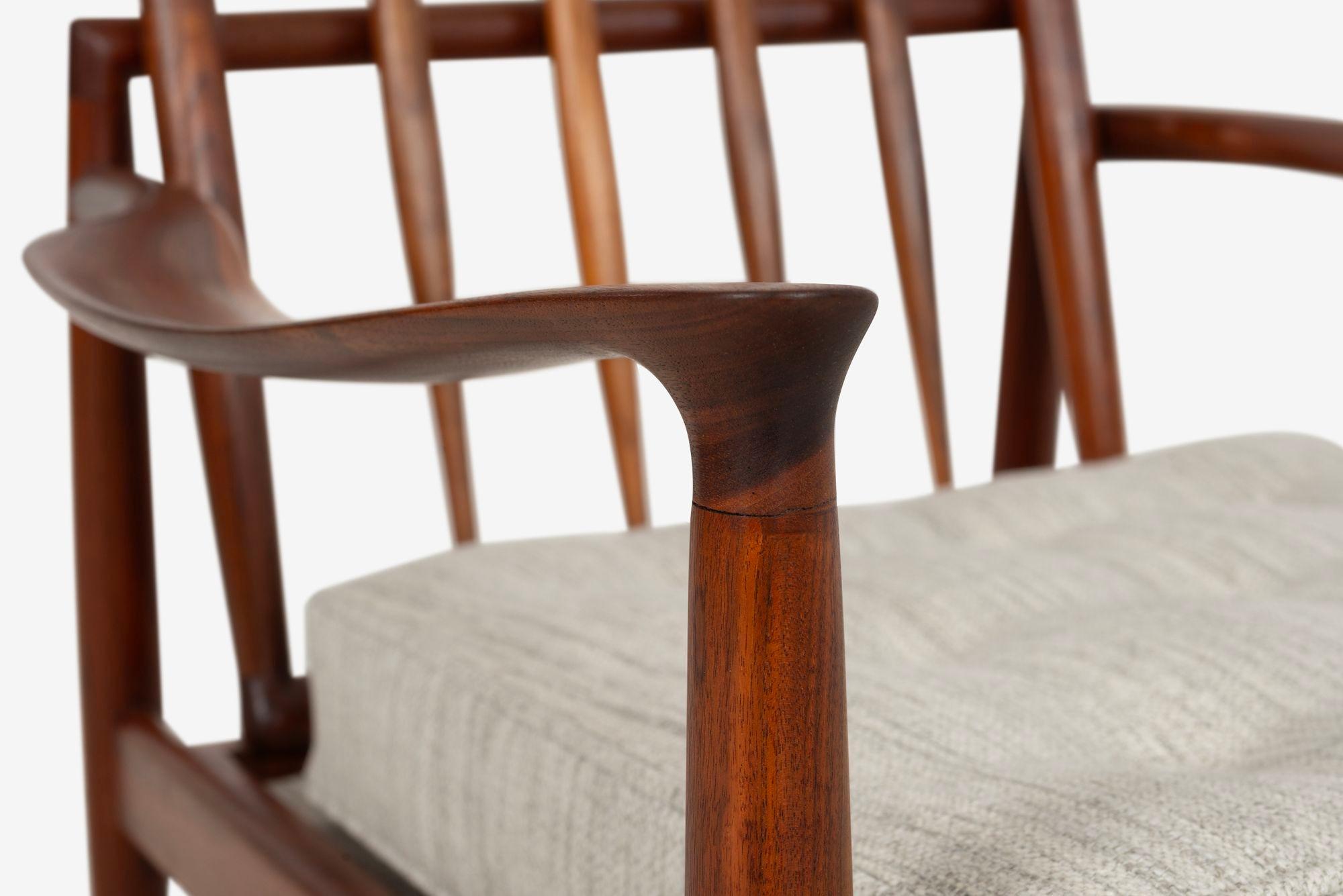 Sedia da salotto Sam Maloof Hunter in noce massiccio oliato  1950s in vendita 12