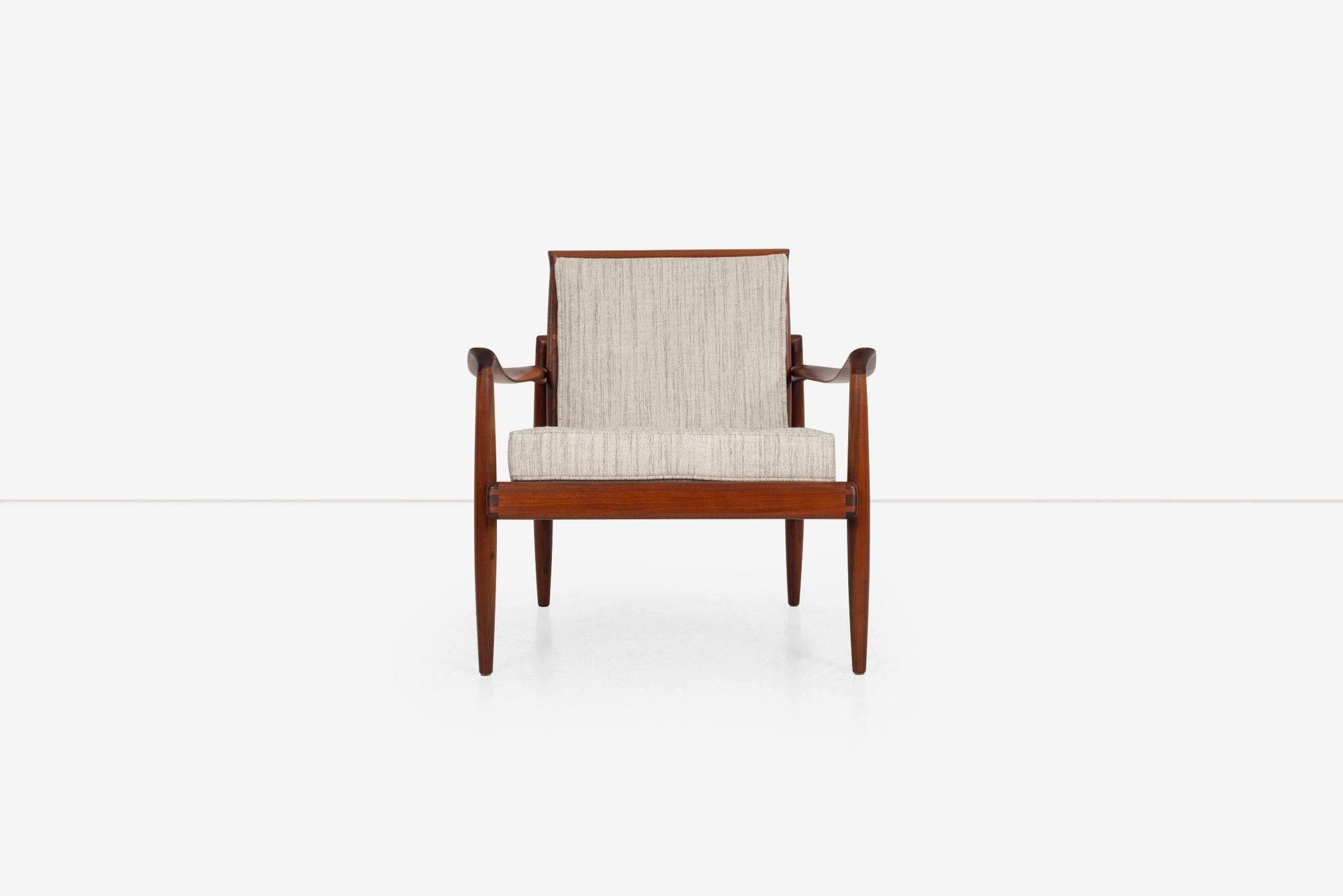 Americano Sedia da salotto Sam Maloof Hunter in noce massiccio oliato  1950s in vendita